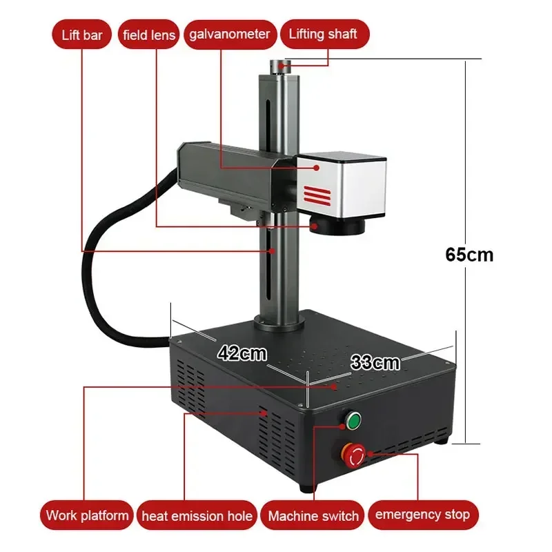 'for  20W 30W Mini Impresora D - Industrial Laser Marking Machine ulasan dan harga